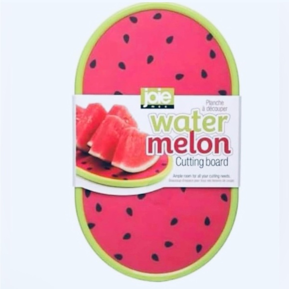 Joie Other - Watermelon Shaped Cutting Board Green and Pink Summer Cooking Fun